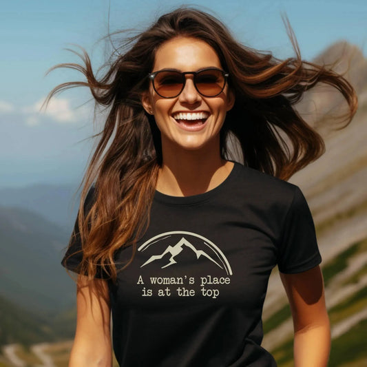 A Woman's Place Is At The Top Women's Relaxed T-Shirt - Adventure Threads Company