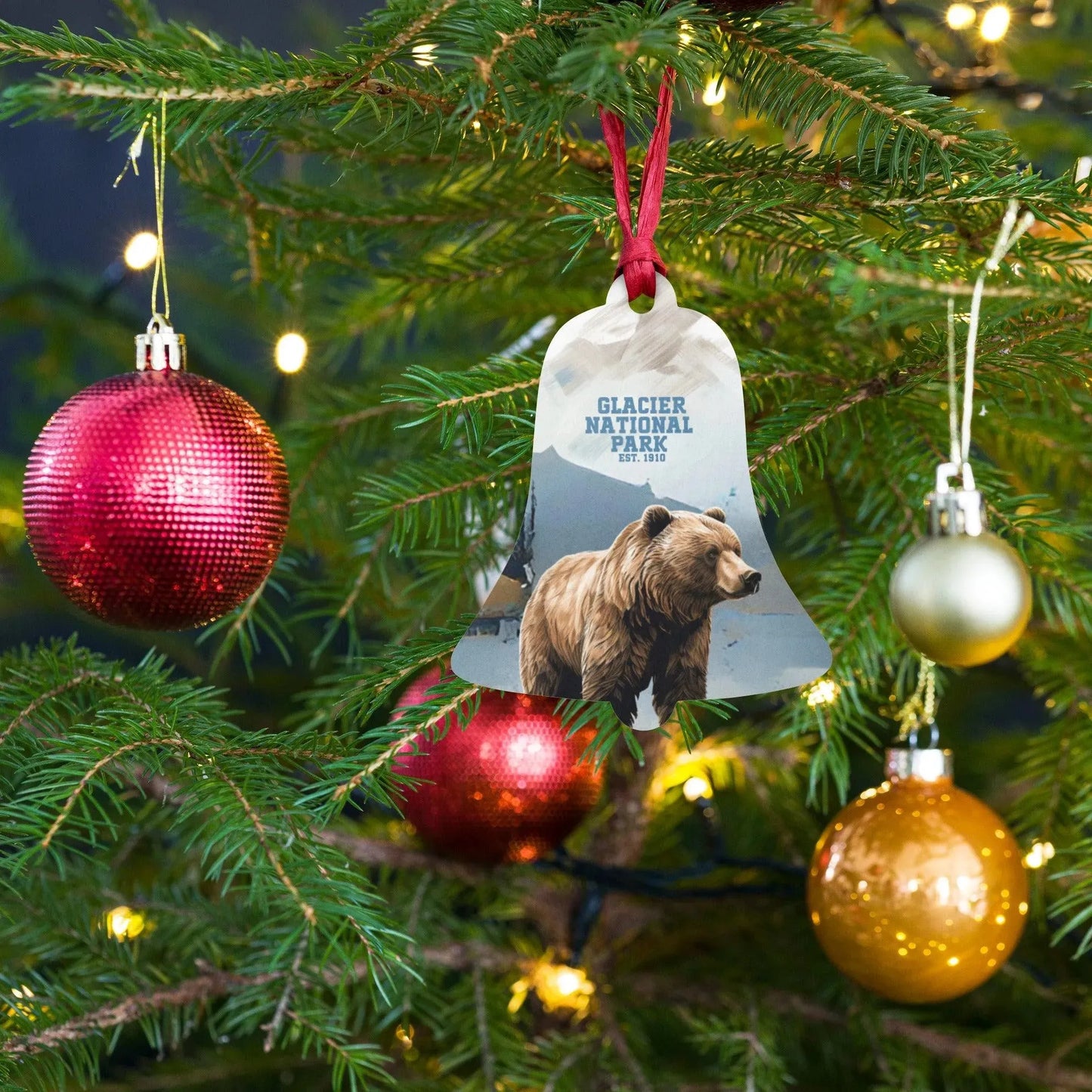 Glacier National Park Wooden Ornament - Adventure Threads Company