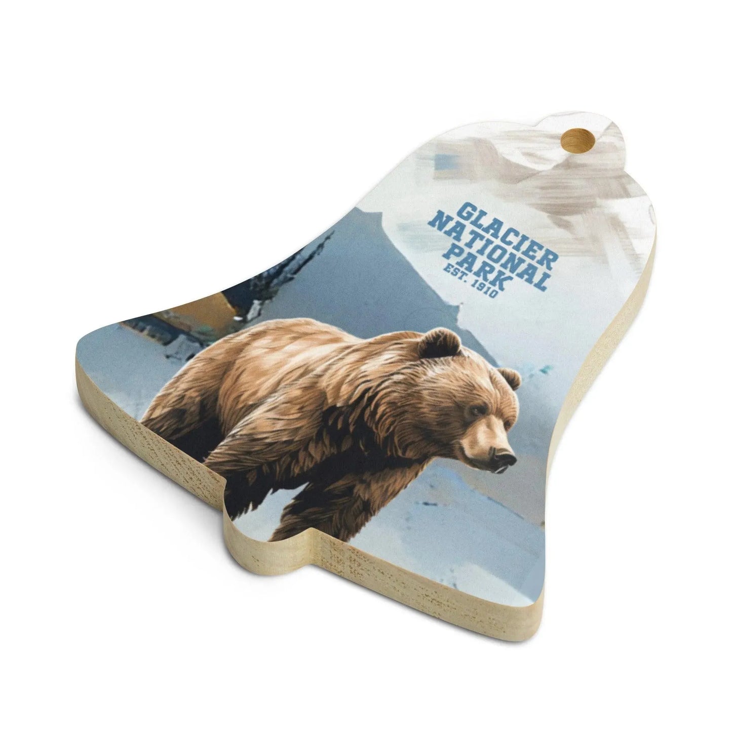 Glacier National Park Wooden Ornament - Adventure Threads Company