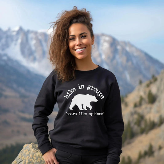 Hike in Groups Bears Like Options Premium Sweatshirt - Adventure Threads Company