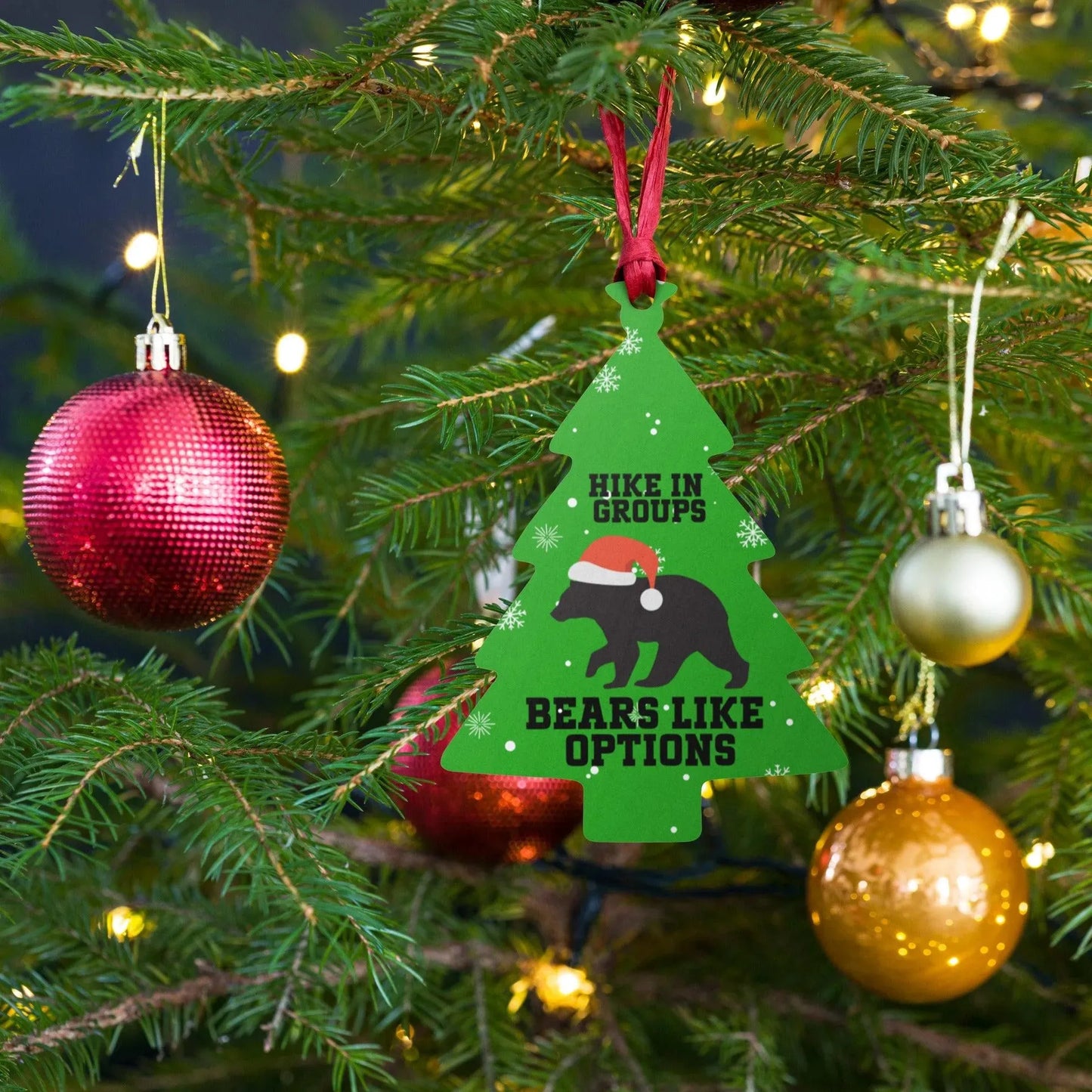 Hike in Groups Wooden Ornament - Adventure Threads Company