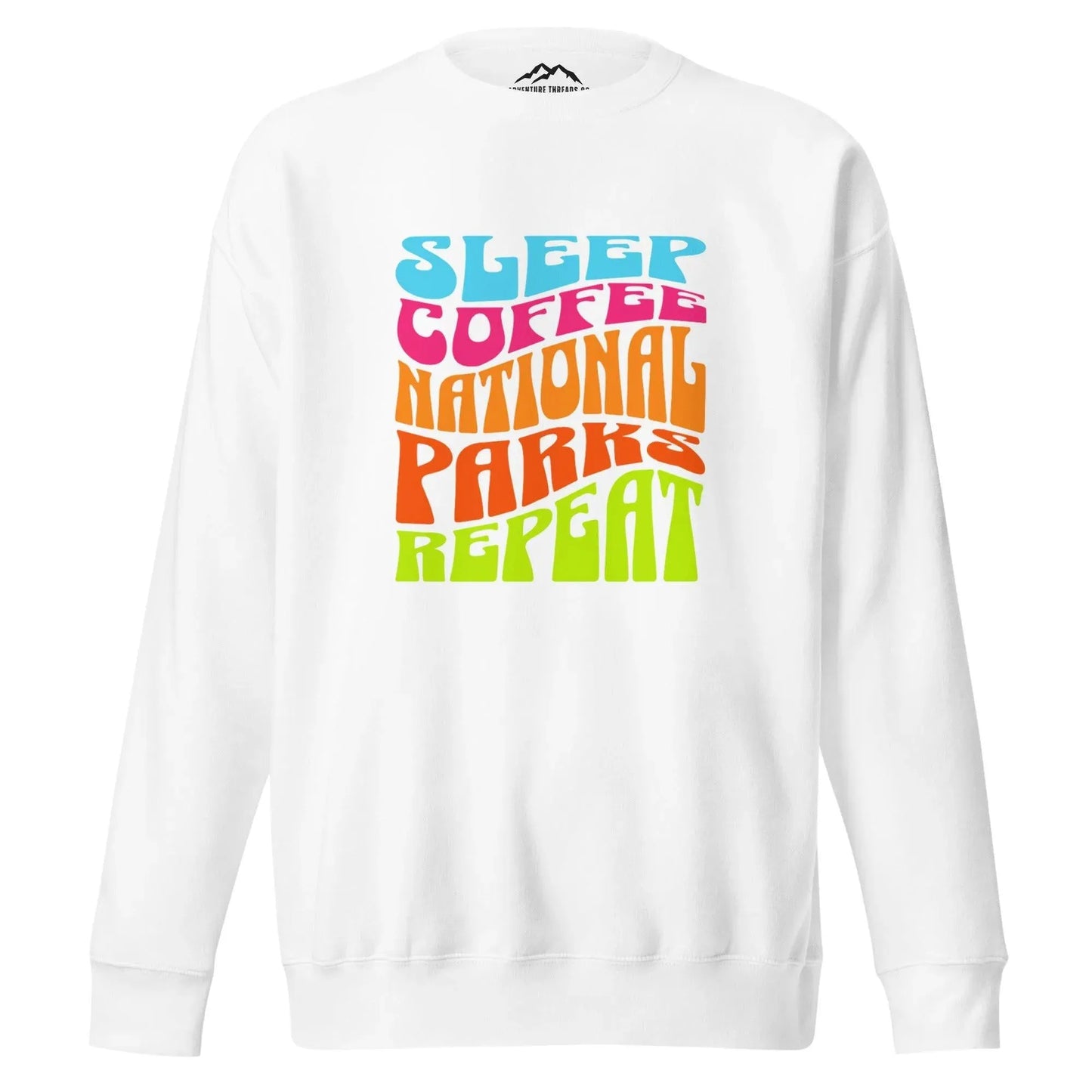 Sleep Coffee National Parks Repeat Premium Sweatshirt - Adventure Threads Company