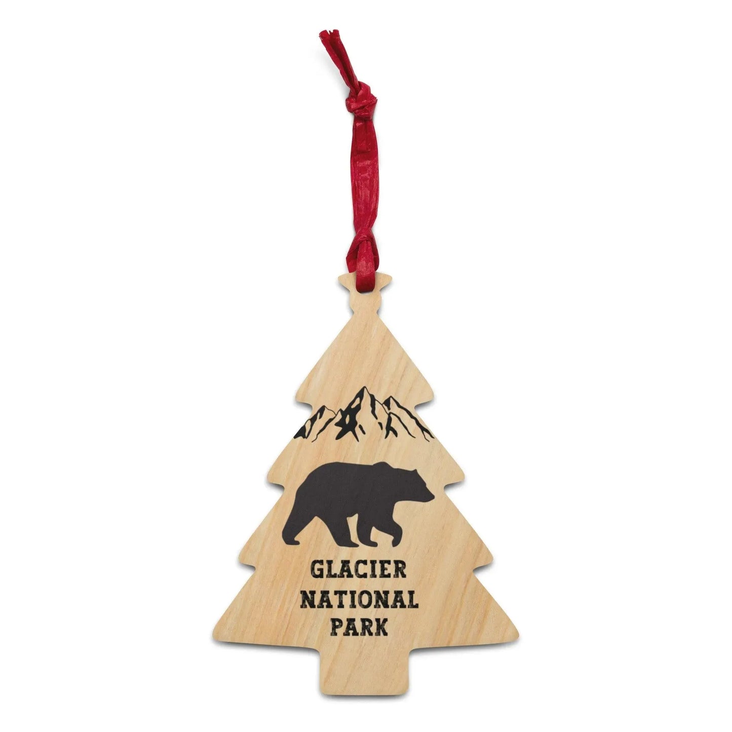 Glacier National Park Wooden Ornament - Adventure Threads Company