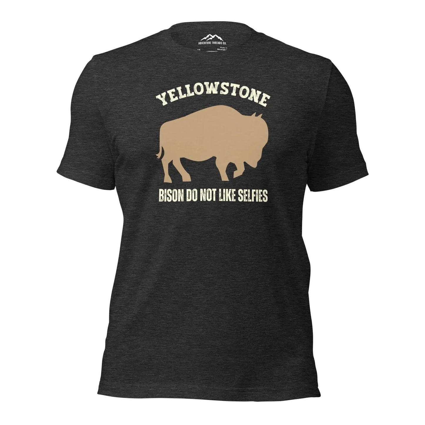 Yellowstone Bison Do Not Like Selfies T-shirt - Adventure Threads Company