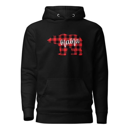 Mama Bear Plaid Hoodie - Adventure Threads Company